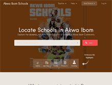 Tablet Screenshot of akwaibomschools.com